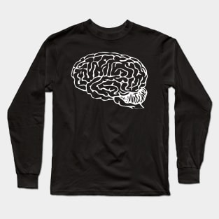 human brain, white Long Sleeve T-Shirt